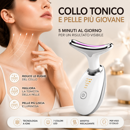 Lumèra NeckLift Pro™ – Massaggiatore LED 8 in 1 per Viso e Collo