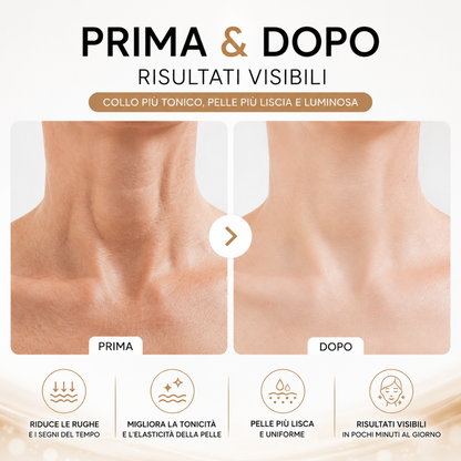Lumèra NeckLift Pro™ – Massaggiatore LED 8 in 1 per Viso e Collo