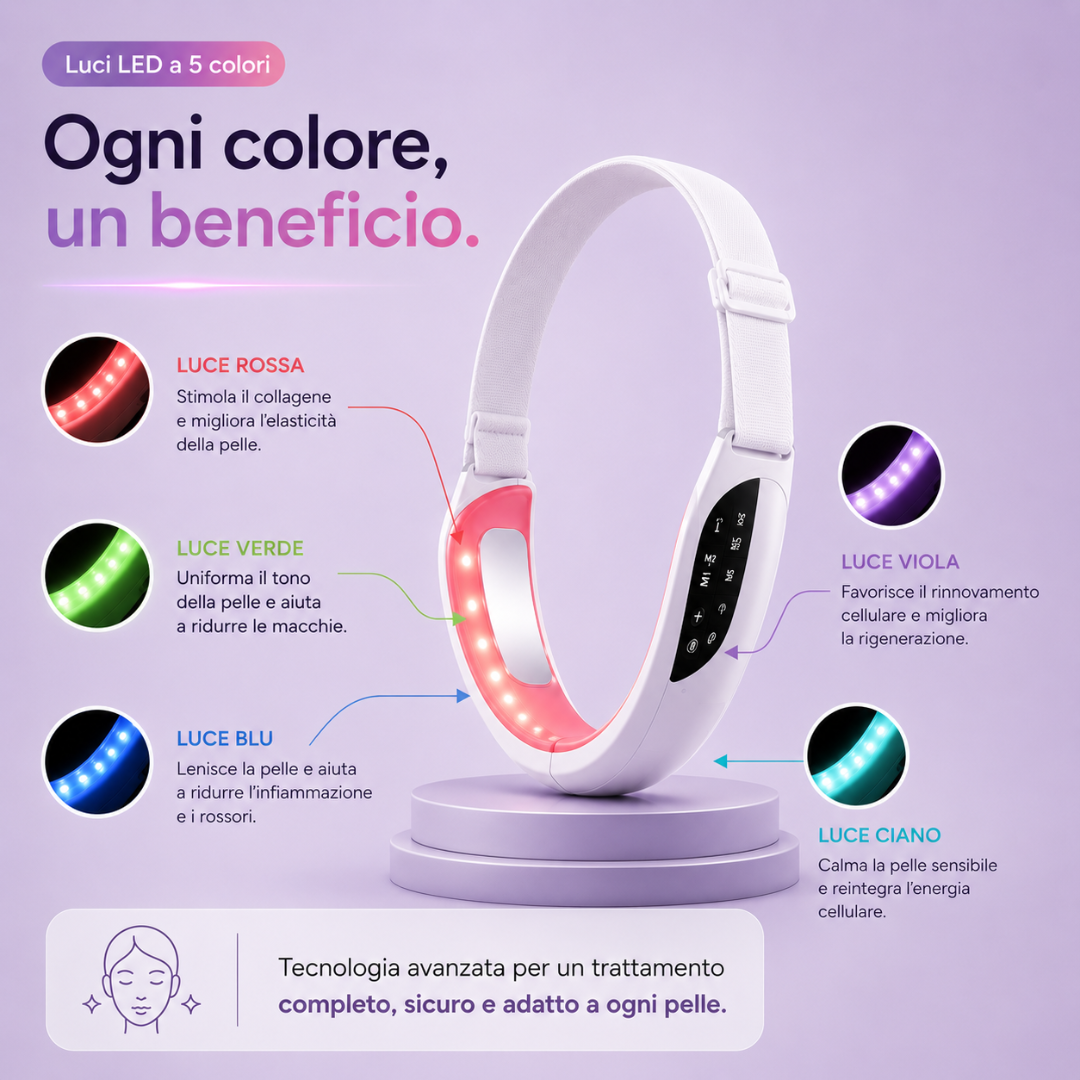 Lumèra V-Line Pro™ – EMS Lifting per Viso e Doppio Mento