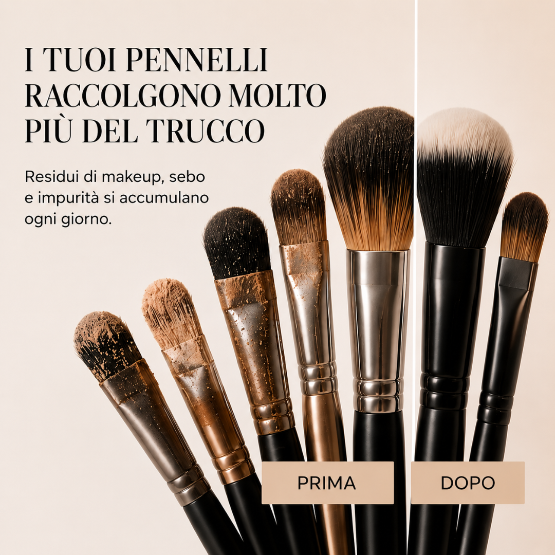 Macchina elettrica per pulire pennelli per trucco
