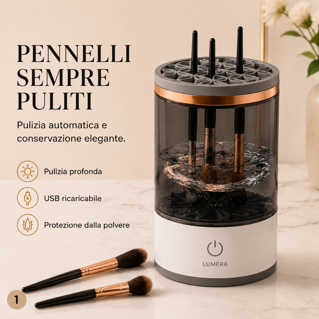 Macchina elettrica per pulire pennelli per trucco