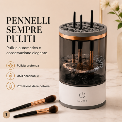 Macchina elettrica per pulire pennelli per trucco