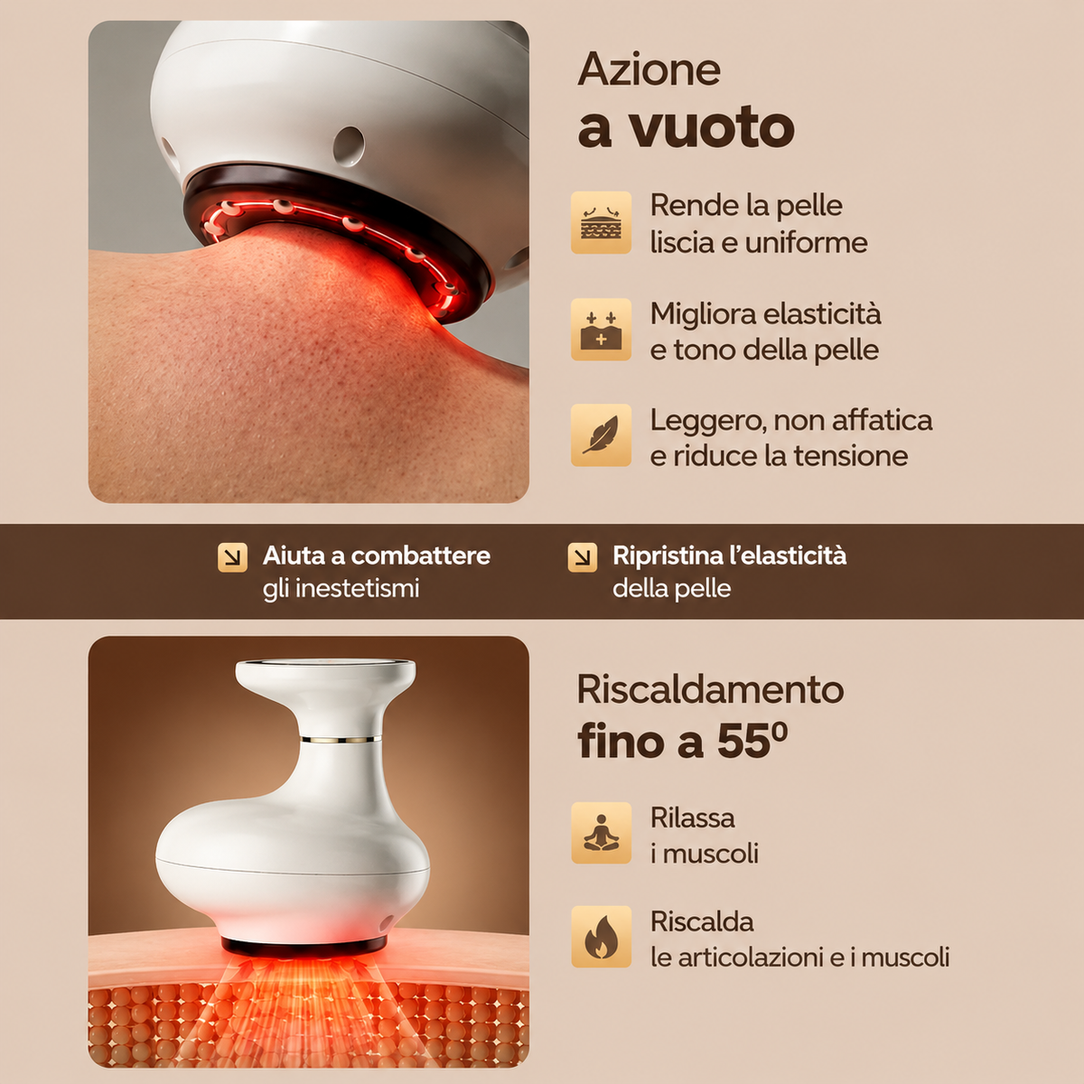 Lumera Body Sculpt Pro™ – Massaggiatore Corpo a Vuoto con Calore