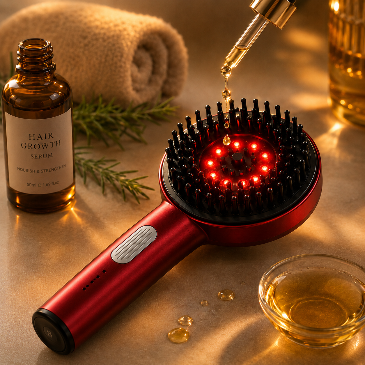 Massaggiatore LED per capelli e cuoio capelluto