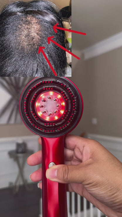 Massaggiatore LED per capelli e cuoio capelluto